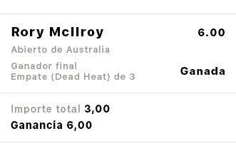 bet slip showing dead heat